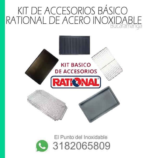 kit de accesorios basicos rational en acero inoxidable bucaramanga
