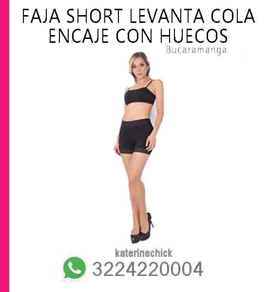 Faja Short Levanta Cola Encaje Con Huecos Bucaramanga - Publixelco