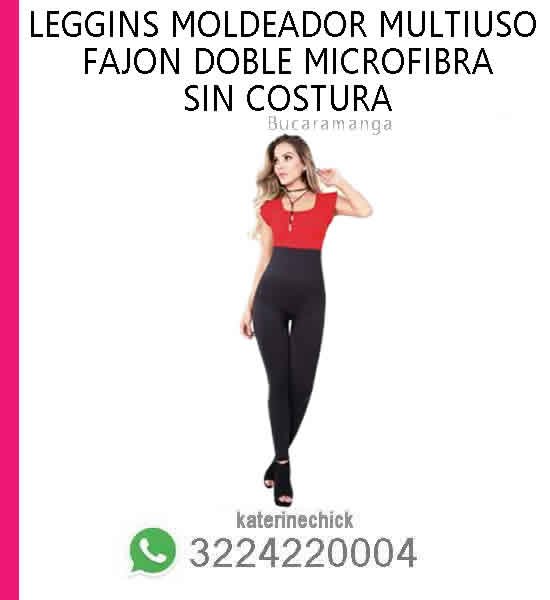 leggins moldeador multiuso fajon doble microfibra sin costura